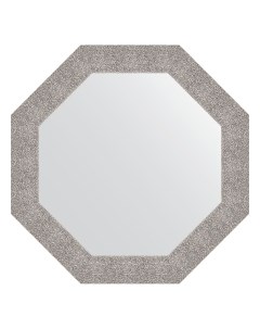 Зеркало в багетной раме чеканка серебряная 90 мм 76 6х76 6 см Evoform