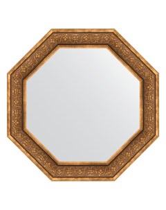 Зеркало в багетной раме вензель бронзовый 101 мм 79 4х79 4 см Evoform