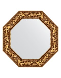 Зеркало в багетной раме византия золото 99 мм 68 8х68 8 см Evoform