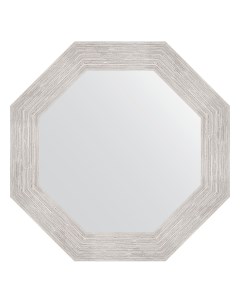 Зеркало в багетной раме серебряный дождь 70 мм 53 0х53 0 см Evoform