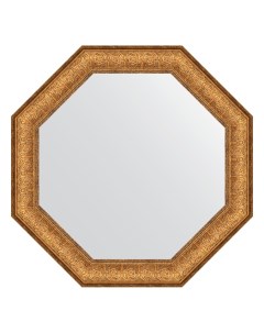 Зеркало в багетной раме медный эльдорадо 73 мм 63 6х63 6 см Evoform