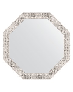 Зеркало в багетной раме мозаика хром 46 мм 48 2х48 2 см Evoform