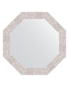 Зеркало в багетной раме соты алюминий 70 мм 63 0х63 0 см Evoform