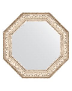 Зеркало в багетной раме виньетка серебро 109 мм 80 6х80 6 см Evoform