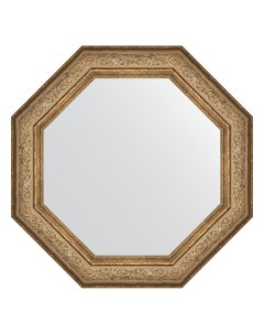 Зеркало в багетной раме виньетка античная бронза 109 мм 80 6х80 6 см Evoform