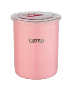 Банка для сыпучих продуктов Ceramics 0 6 л светло розовый Guffman