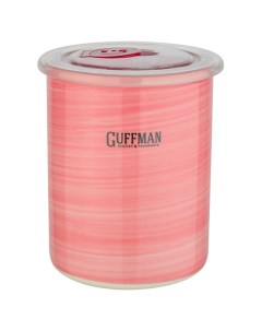 Банка для сыпучих продуктов Ceramics 0 6 л розовый Guffman