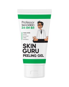 Пилинг скатка SKIN GURU PEELING GEL для лица с AHA кислотами отшелушивание и обновление кожи уход за Professor skingood