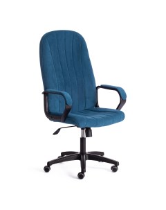 Кресло компьютерное флок синее 63х50х121 см Tc