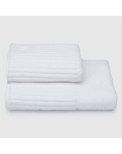 Махровое полотенце Cascata белое 50х90 см Cleanelly basic