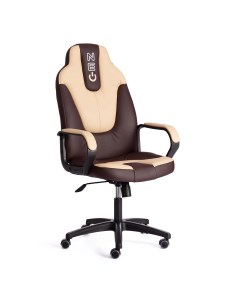 Кресло компьютерное Neo искусственная кожа коричневое с бежевым 64х49х122 см Tc