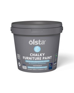 Краска Chalky Furniture Paint Прозрачный Полуглянцевая база A 0 9 л Olsta