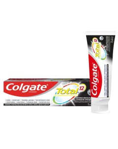 Зубная паста Total 12 Профессиональная Глубокое Очищение с древесным углем а также с цинком и аргини Colgate