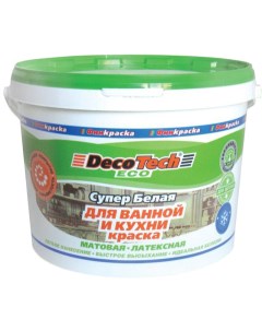 Краска Eco для ванной и кухни 14 кг Decotech