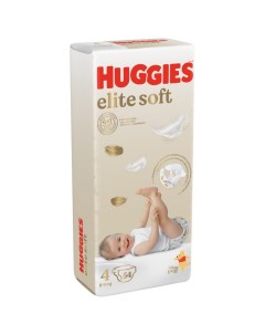 Подгузники Elite Soft 4 8 14 кг 54 шт Huggies