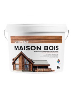 Водно дисперсионная краска лазурь MAISON BOIS Base C 9л 105 014 Vincent