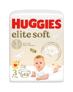 Подгузники Elite Soft Mega 3 5 9кг 72 шт Huggies