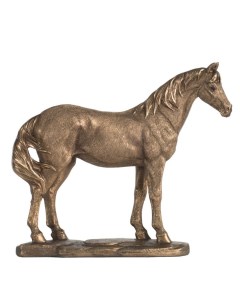 Фигурка Лошадь бронзового цвета 21x6x18см Гласар
