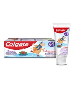 Зубная паста детская 6 9 защита от кариеса с фторидом для детей от 6 до 9 лет со вкусом клубники и м Colgate