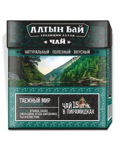 Чайный напиток Таёжный мир общеукрепляющий 15 пакетиков х 2 5 г Алтын бай