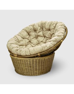 Кресло папасан wicker brown с подушками Rattan grand