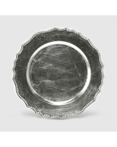Тарелка под горячее Royal 33 см серебро Mercury tableware