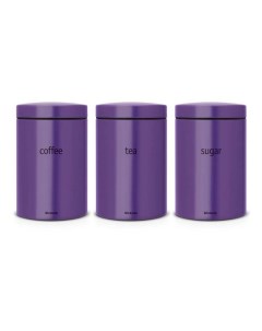 Набор контейнеров 1 4 л 3 пр Purple Brabantia