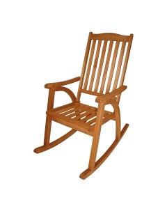 Кресло качалка Rio коричневое 58х100х118 см Degamo