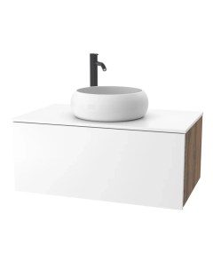 Тумба для ванной комнаты Кито под столешницу аттик белый мат 100 Зов