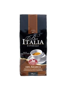 Кофе в зернах Bar Italia Arabica 500 г Saquella