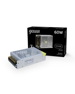 Блок питания LED STRIP PS 60W 12V Gauss