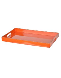 Поднос прямоугольный оранжевый 40х26х4 см Гласар