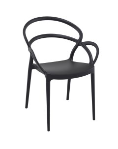 Кресло Mila чёрное 57х57х83 8 см Siesta contract