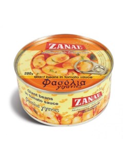 Фасоль гигантская печеная в томатном соусе 280 г Zanae