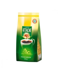 Кофе в зернах Attache Итальянская обжарка 250 г Куппо