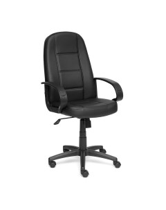 Кресло компьютерное кожзам 126х62х47 см черное Tc