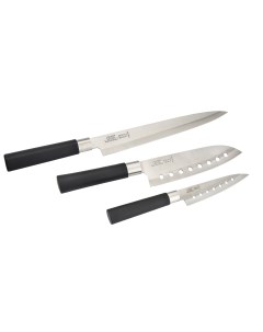 Набор кухонных ножей Japanese 3 предмета в деревянной коробке Gipfel