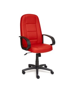 Кресло компьютерное кожзам 126х62х47 см красное Tc