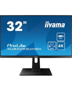 Монитор XUB3293UHSN B1 LCD 31 5 16 9 3840х2160 IPS Black Iiyama