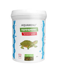 АКВА МЕНЮ ТЕРРАМИКС Основной корм для водных черепах с гаммарусом 60 гр Аква меню