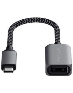 Кабель адаптер USB C to USB 3 0 серый космос Satechi