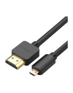 Кабель HD127 30148 Micro HDMI to HDMI Cable 1м черный Ugreen