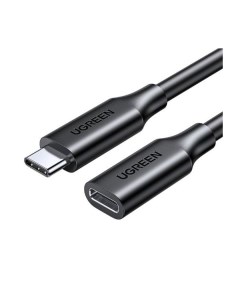 Кабель US353 10387 USB C M to USB C F Gen2 5A Extension Cable 10Gbps 1 м черный Ugreen