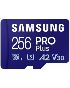 Карта памяти MicroSDXC 256GB MB MD256SA EU PRO Plus Class 10 A2 V30 UHS I U3 W 130 МБ с R 180 МБ с а Samsung