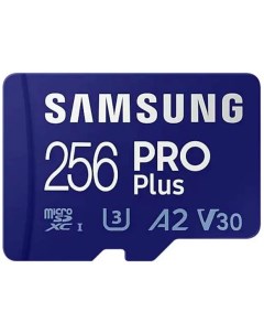 Карта памяти SDXC 256GB MB SD256S EU PRO Plus Class 10 A2 V30 UHS I U3 W 130 МБ с R 180 МБ с Samsung