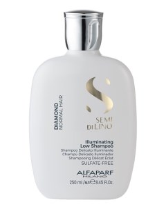 Шампунь для нормальных волос придающий блеск Semi Di Lino Diamond Illuminating Low Shampoo 250мл Шам Alfaparf milano
