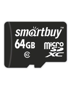 Карта памяти 64Gb MicroSD Class 10 SB64GBSDCL10 00LE Smartbuy