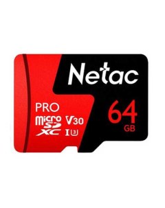 Карта памяти 64Gb P500 Extreme Pro MicroSDXC Class 10 A1 V30 NT02P500PRO 064G S Netac
