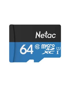 Карта памяти 64Gb microSDHC P500 NT02P500STN 064G S Netac