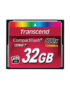 Карта памяти 32Gb 800x Ultra Speed Compact Flash TS32GCF800 Transcend